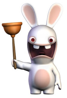 Wii Rabbid with a Plunger