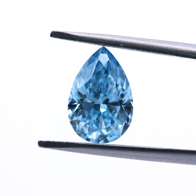 Blue-Color-Lab-Grown-Diamond-Pear-Shaped-lab-diamond-Suppliers-China