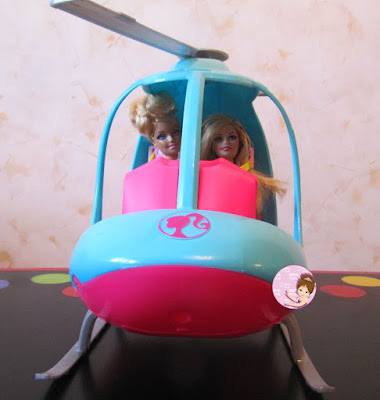 Barbie helicopter playset