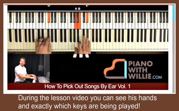See his hands playing!