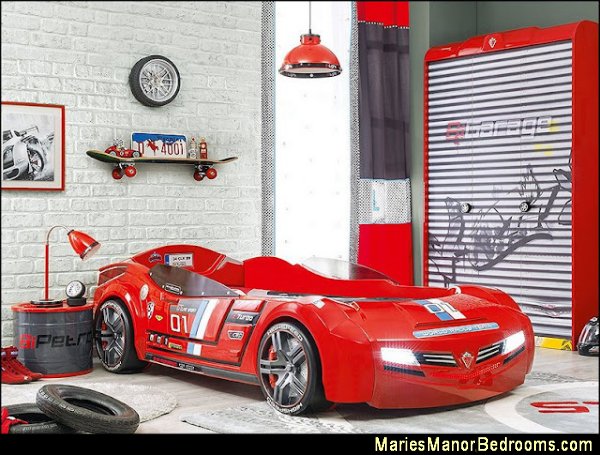 Champion Racer bedroom furniture car beds race car beds car theme