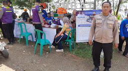 Polsek Juntinyuat Amankan Lomba Mancing HUT Ke-4 ABIMANYU di Pantai Rembat