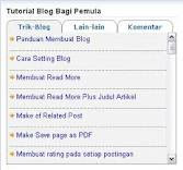 Membuat Menu tab view Pada Blog