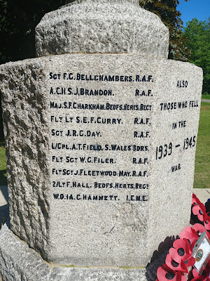 Photograph of The names of  'those who fell' in the 1939 - 1945 war Image by the North Mymms History Project released under Creative Commons