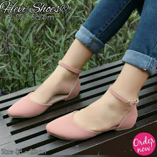  Sepatu Flat Shoes Tali Wanita (Al 02 - Series)