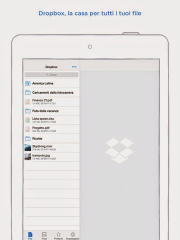 Dropbox, foto, documenti e video sempre con te si aggiorna alla vers 3.5.1