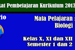 Perangkat Pembelajaran Biologi Kelas X, Xi, Dan Xii Kurikulum 2013