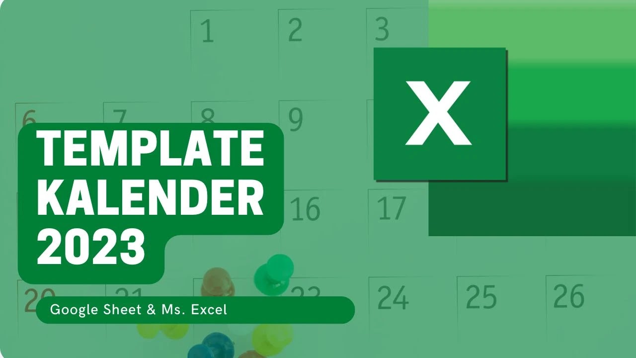 Kalender Excel 2023 dan Google Sheet