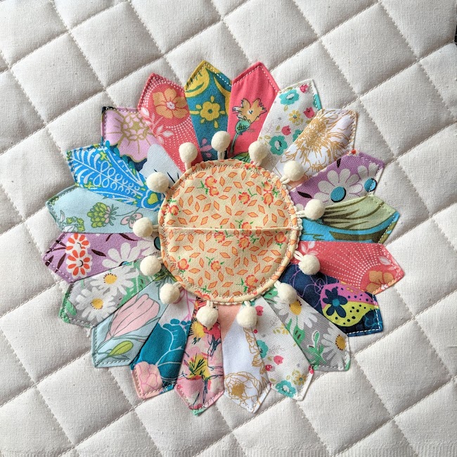 tooth fairy dresden patchwork pillow