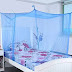 Divayanshi Polycotton Mosquito net for Bed (Blue, 8 x 8 ft)