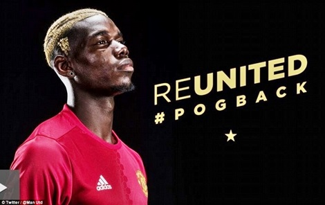 PogbaisRed: Man. United Unveils Paul Pogba After Signing a 5-year Multi-million Pounds Deal (Photos)