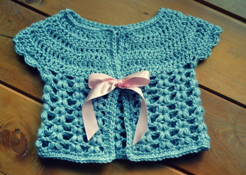 Cute Baby Cardigan - Free Pattern