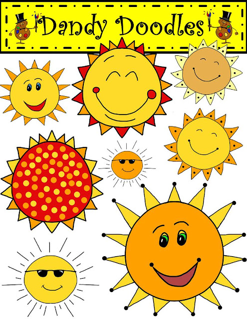 First Grade Bloomabilities: Sunny Days! (Free Clip Art Set!)