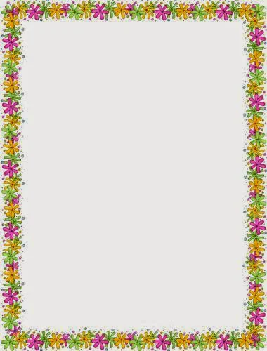 Nice Flowers Free Printable Frames ord Cards.