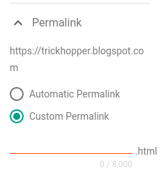 permalink for blogger