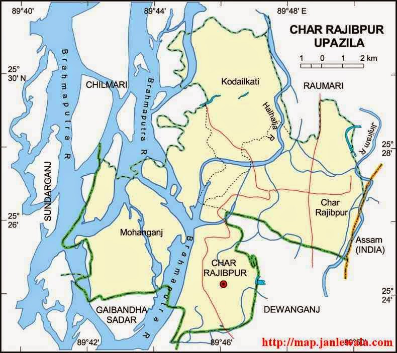char rajibpur upazila map of bangladesh