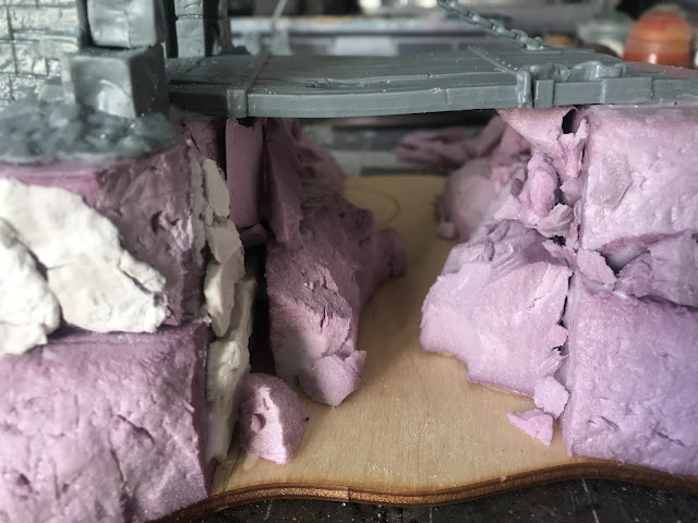 How to make fantasy drawbridge ruins terrain