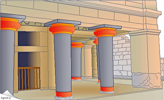 ミノア文明・クノッソス宮殿遺跡・王の居室 外部 King's Room Complex, Knossos Palace／©legend ej