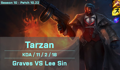 Tarzan Graves JG vs DRX Pyosik Lee Sin - KR 10.22