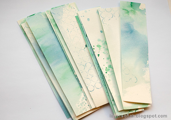 Layers of ink - Rain Art Journal Page Tutorial by Anna-Karin Evaldsson.