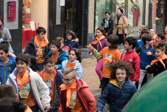 Carrera infantil por el euskera