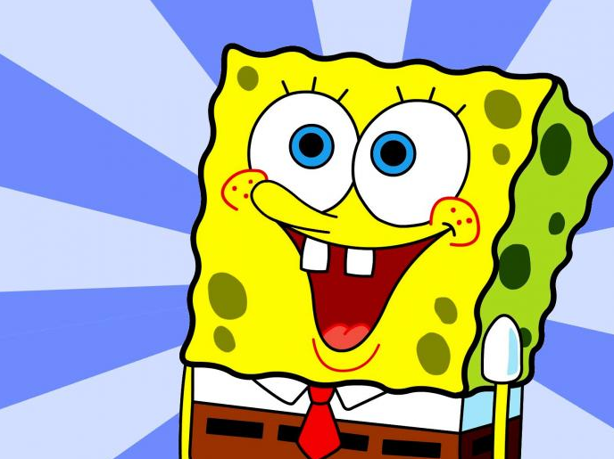 Gambar Kartun Spongebob  Keren Lucu Sedih 3D Hitam  