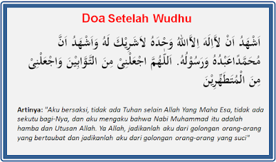 Doa Setelah Wudhu Lengkap Beserta Latin Dan Artinya