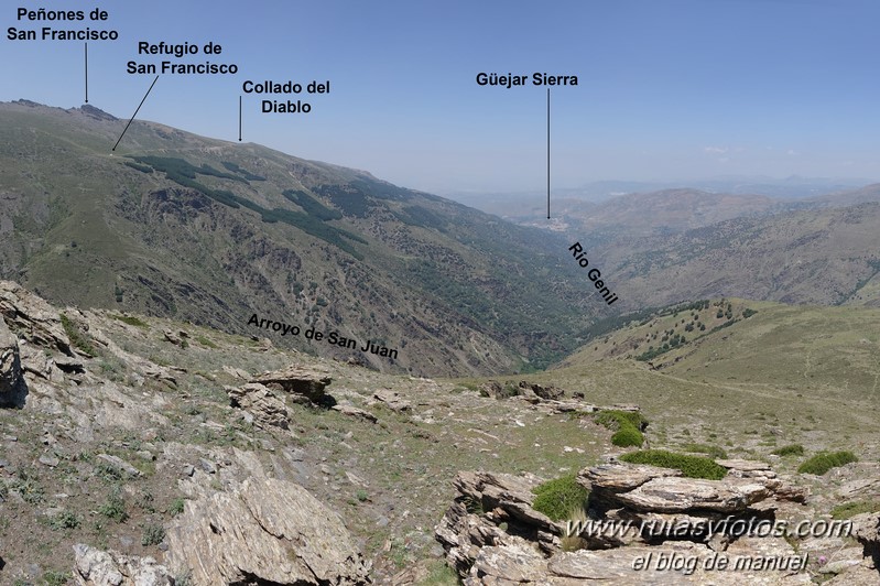 Piedra Resbaladiza - Morrón de Haza Mesa - Atalayón Chico - Atalayón Grande