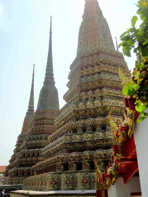 Thaïlande, Bangkok, temple, bouddha, ou dormir, Kao san road, Wat pho, bouddha allongé.