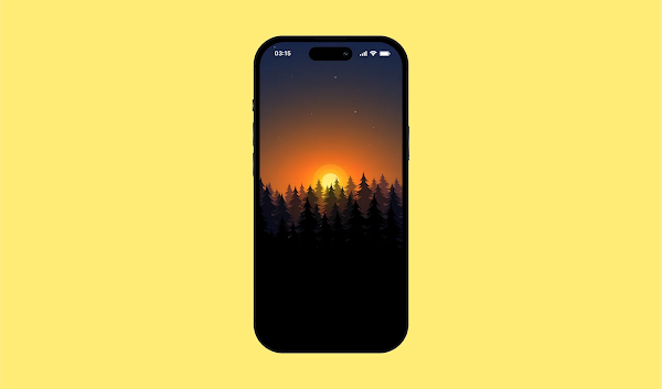 PHONE WALLPAPER 4K | SUNSET FOREST