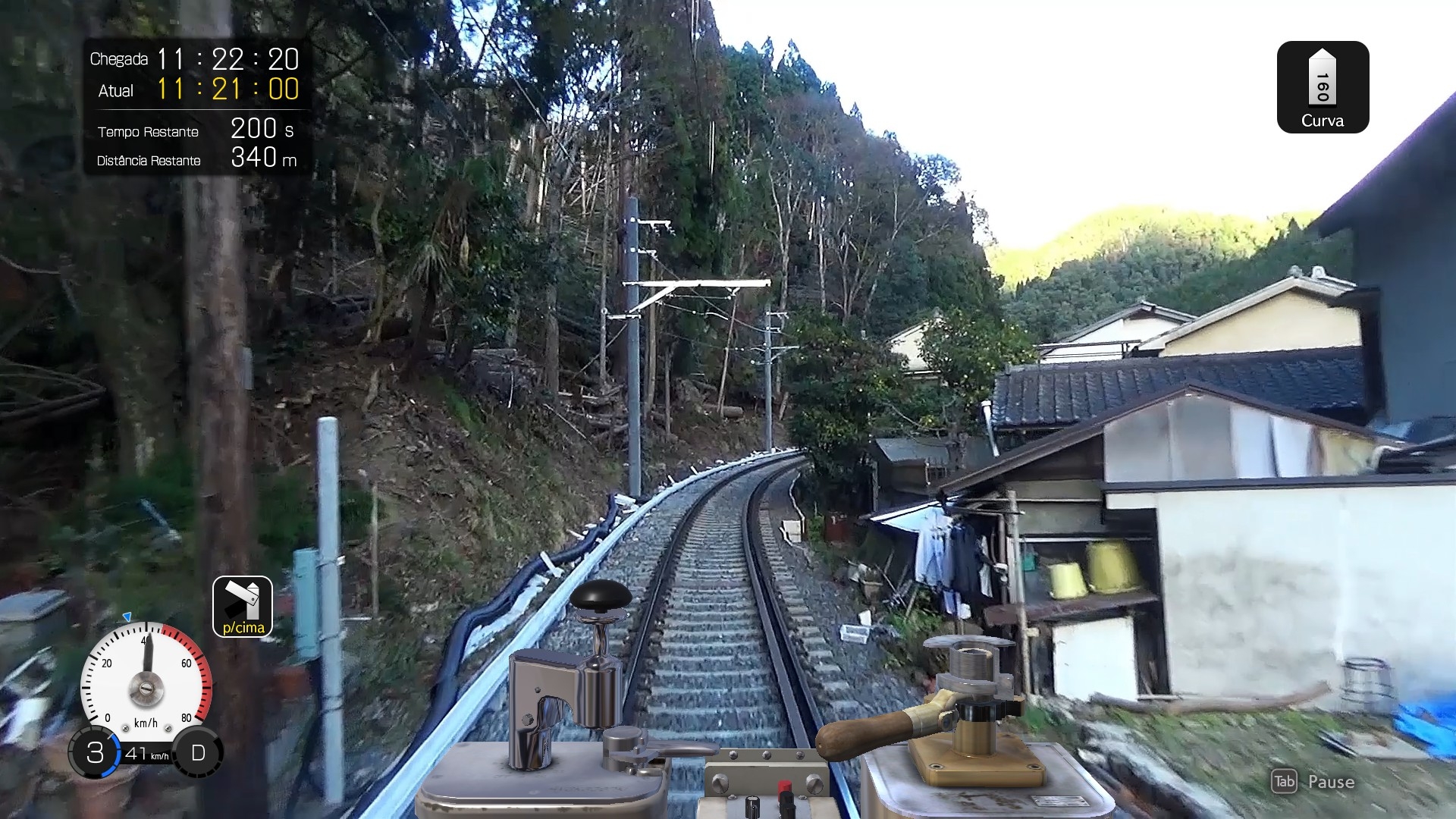 Japanese Rail Sim: Journey to Kyoto  Um simulador de trem através do Japão