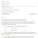 Contoh Surat Rasmi Permohonan Kolej Kediaman Uitm