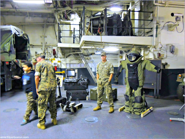 Interior de uno de los Barcos Militares durante la Fleet Week de Nueva York