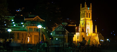 Posted by Ripple (VJ) : The Ridge road is a large open space, located in the heart of Shimla, the capital city of Himachal Pradesh, India. It runs east to west alongside the Mall Road, and joins it at the Scandal point on the west side. On the east side, the Ridge road leads to Lakkar Bazaar, a wooden crafts market. The Ridge houses a large water reservoir which acts as the main supply of Shimla town