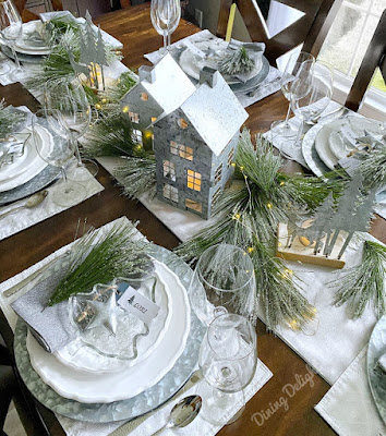 First Frost Theme Tablescape a featured post at Funtastic Friday @ Scratch Made Food! & DIY Homemade Household.