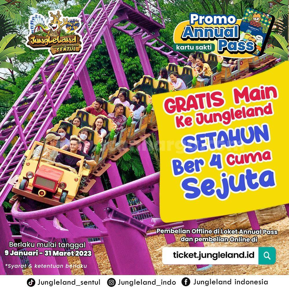 Promo JUNGLELAND ANNUAL PASS – GRATIS Main SETAHUN