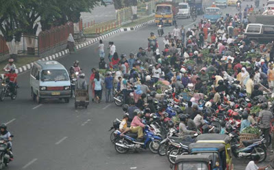 Like a-Flood -  A Market in Agussalam Street Pekanbaru II