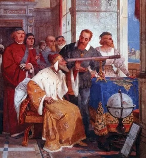 Galileu mostra ao Doge de Veneza como usar o telescópio