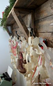 use old book pages to make paper chains for Christmas