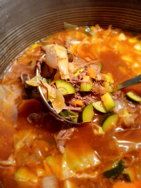 Mississippi Vegetable Beef Soup at Miz Helen's Country Cottage