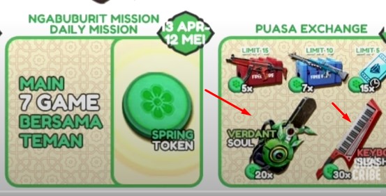 hadiah penukaran token spring