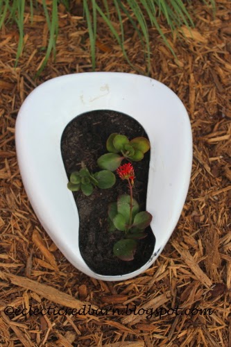 Bed pan flower container