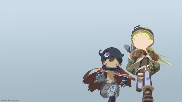 Minimalistyczna tapeta Made in Abyss