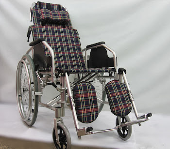 Alunium lightweight reclining wheelchair