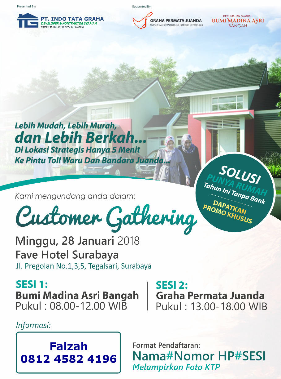  UNDANGAN  Customer Gathering  Perumahan syariah Sidoarjo 