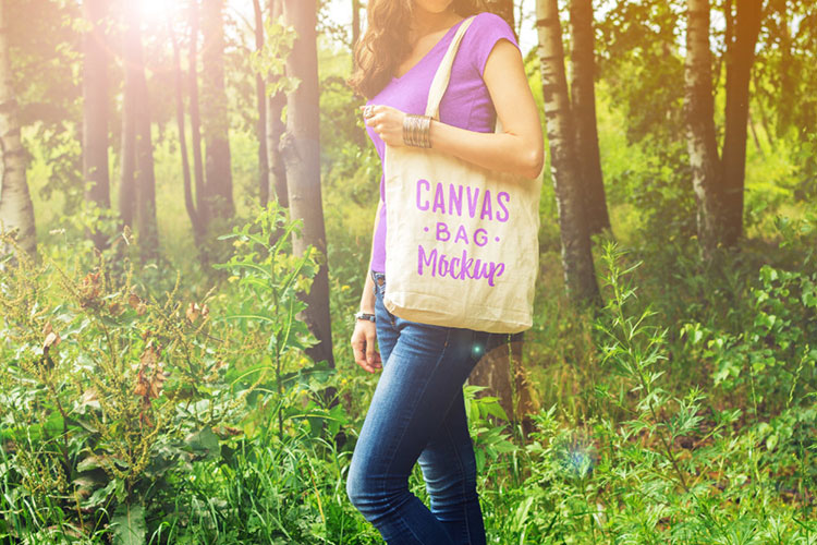 Free Canvas Bag Mockup