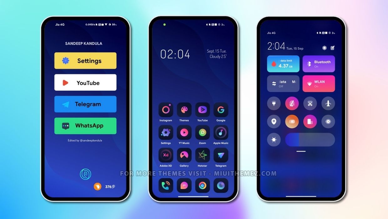 Best Gradient Designed Theme for MIUI 12 Xiaomi Devices