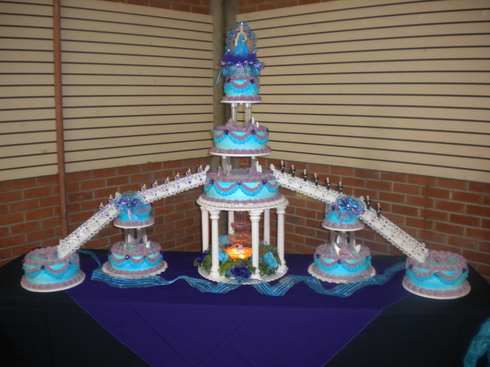 turquoise and purple wedding