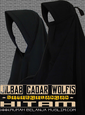 Jilbab Cadar Wolfis Sepergelangan Tangan
