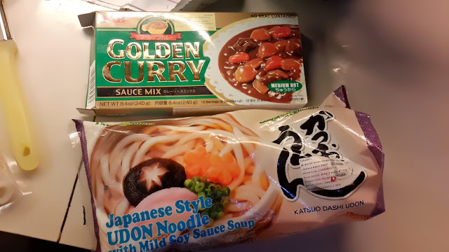 Bahan untuk bikin Curry Udon